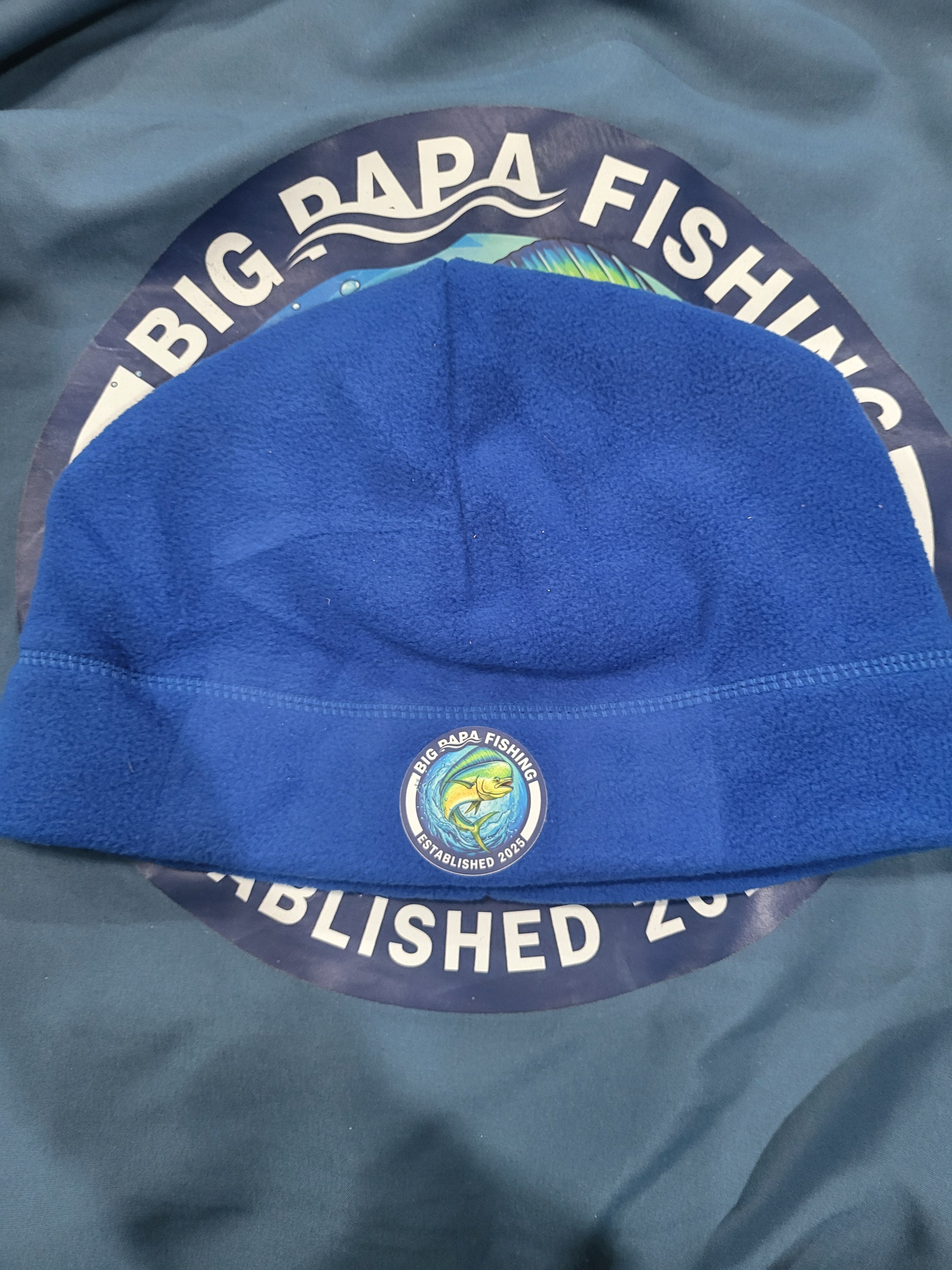 BIG PAPA FISHING BEANIE - BLUE