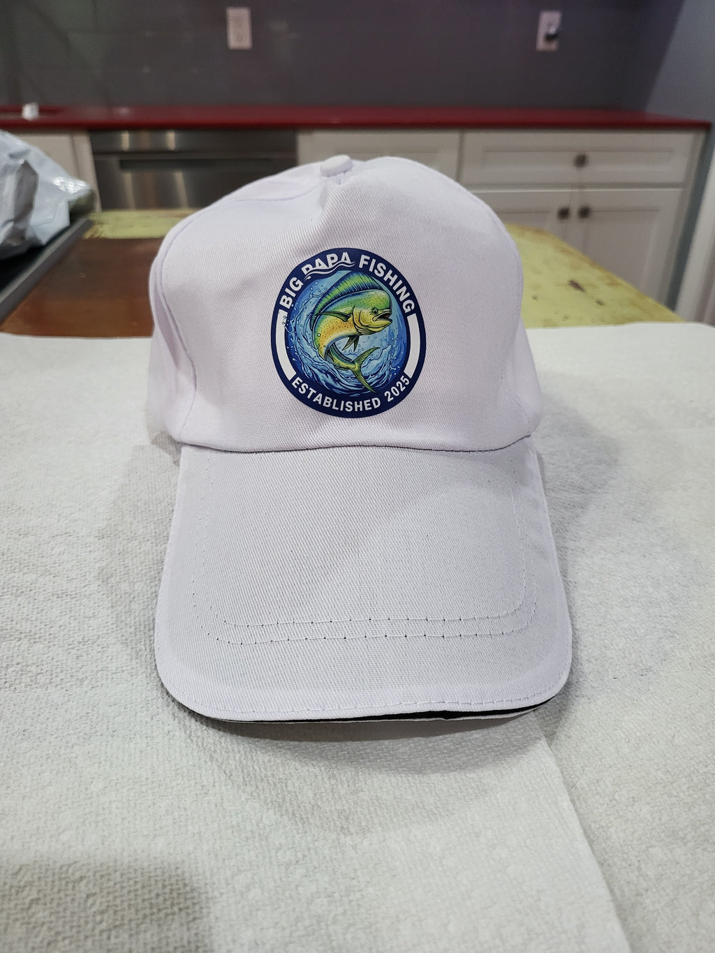 Big PaPa Fishing hats-White