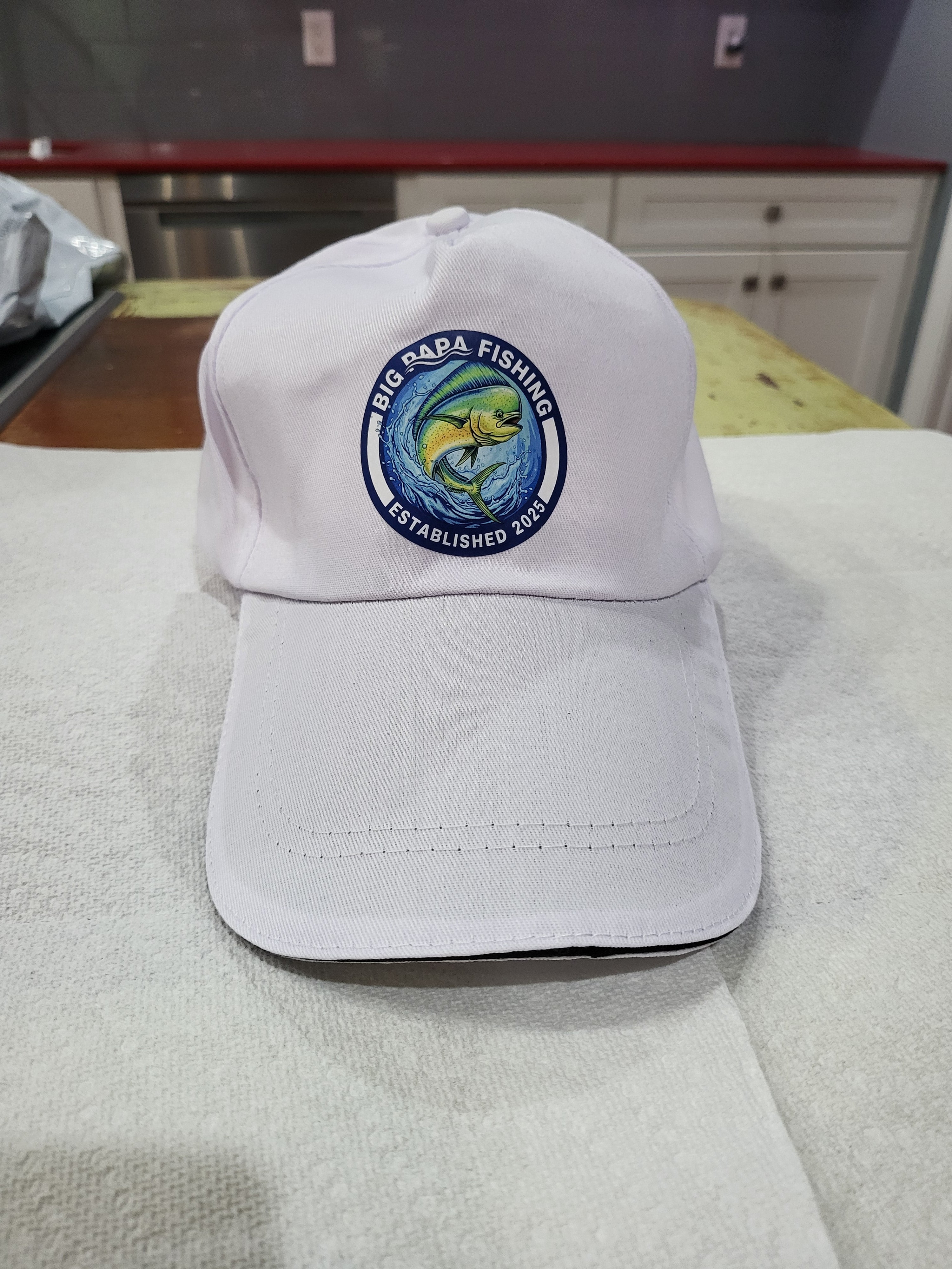 Big PaPa Fishing hats-White