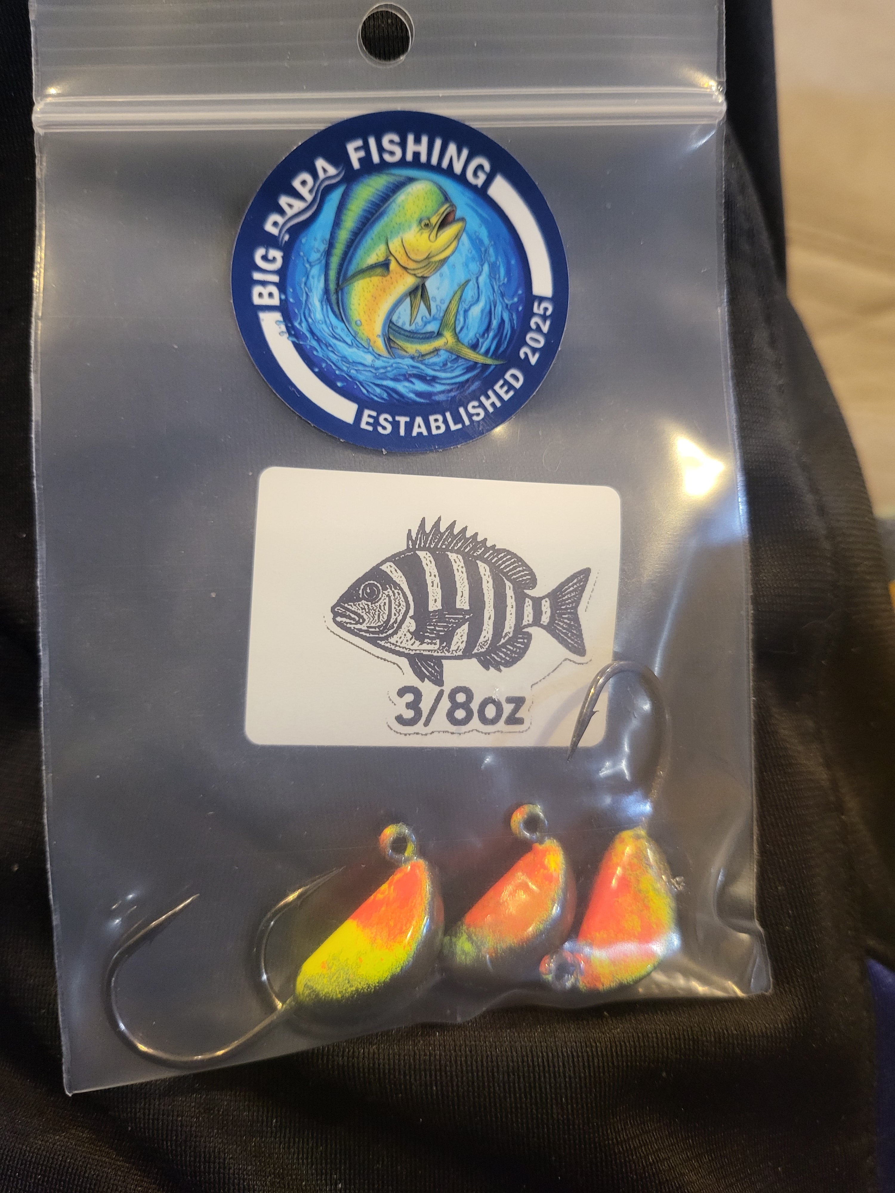 Big PaPa 3/8oz sheepshead jigs