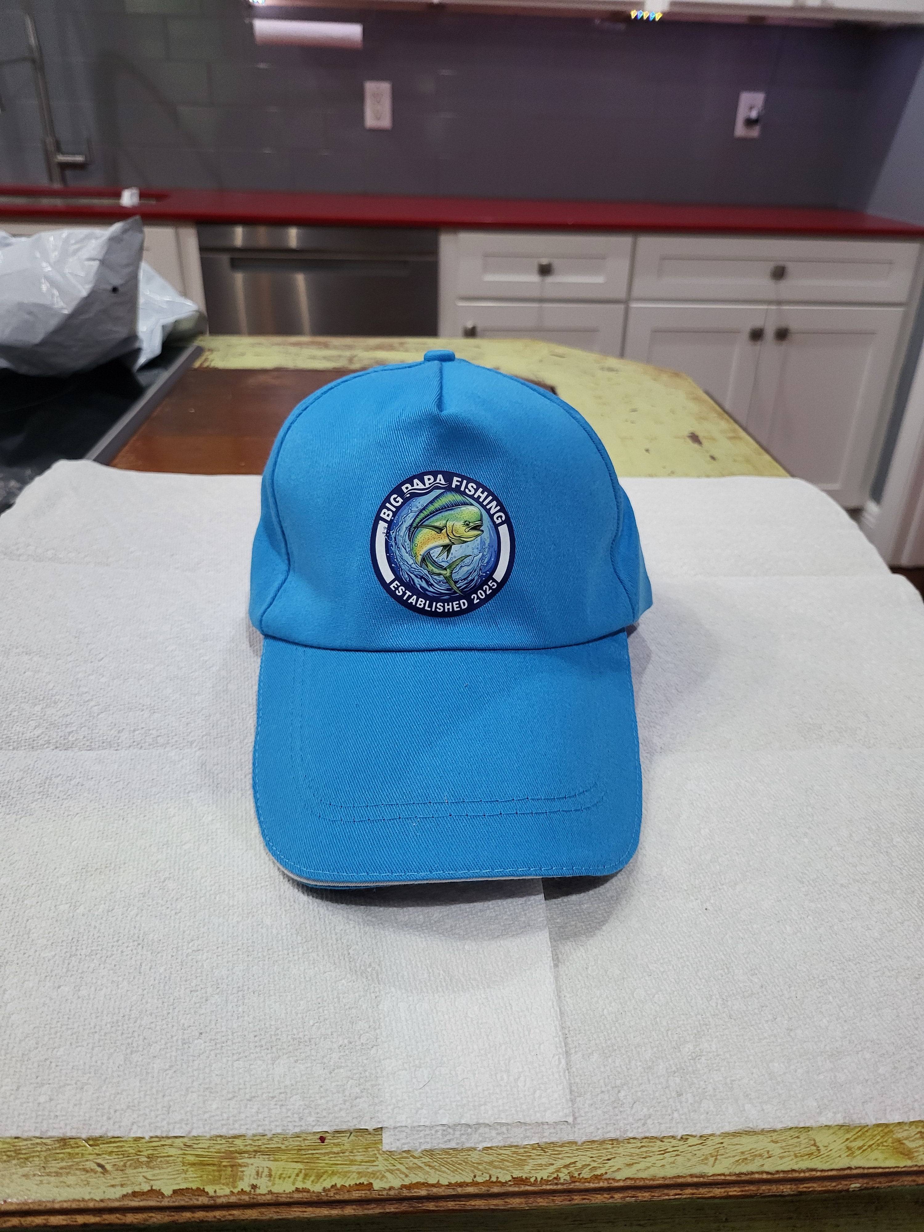 Big PaPa Fishing hats- Light Blue.